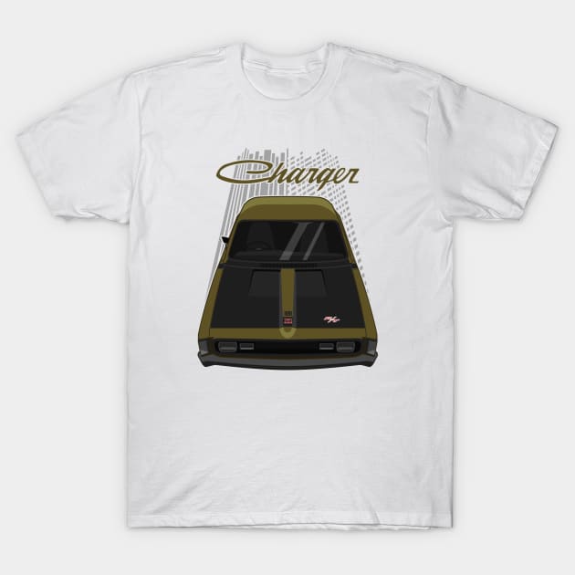 Chrysler VH Valiant Charger RT - Citron Gold T-Shirt by V8social